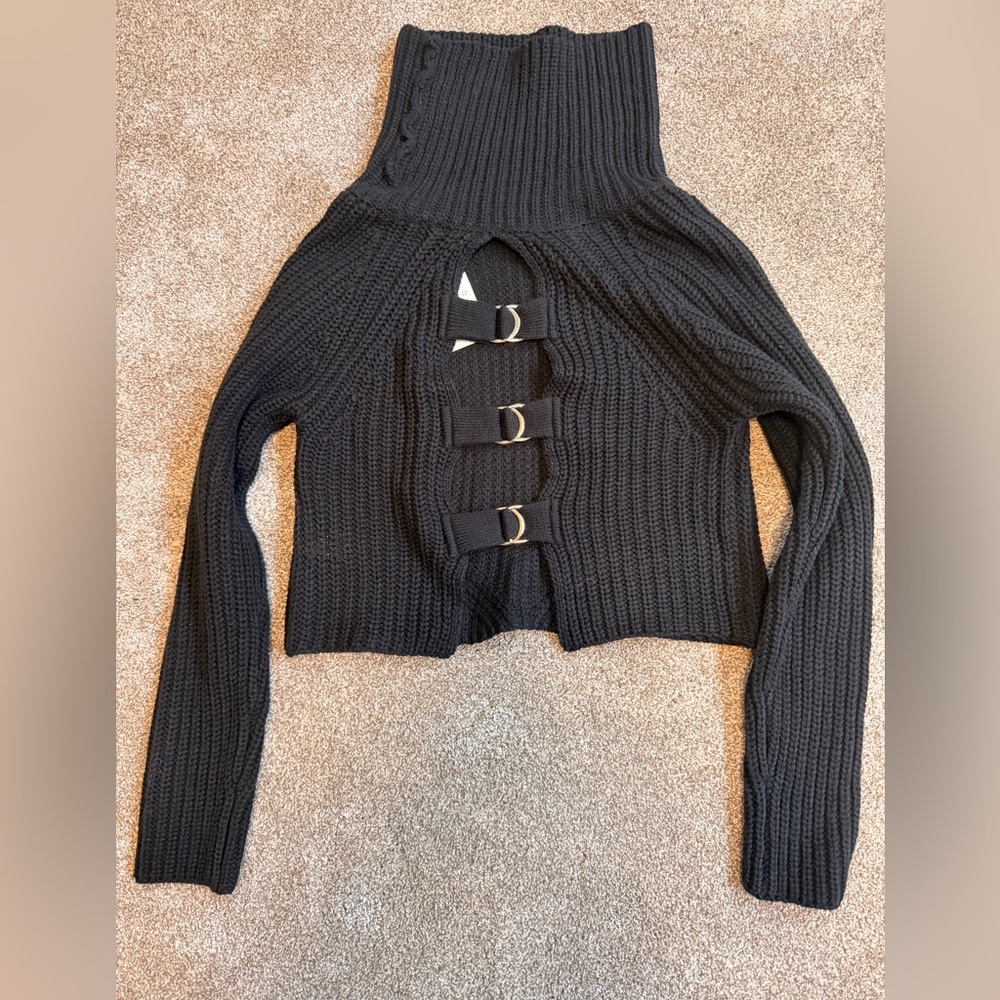 WOW Couture Black Turtleneck Sweater